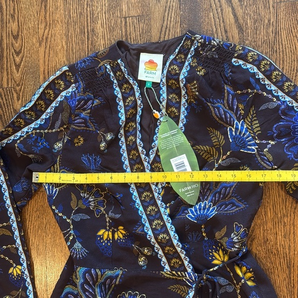 FARM Rio Floral Wrap Mini Dress SM - Picture 15 of 15